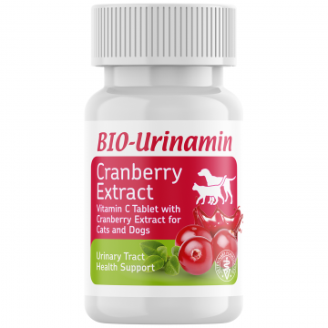 Bio PetActive Supplement Tablets Bio-Urinamin Vitamin C with Cranberry Extract For Pets 12g (40 Tabs)